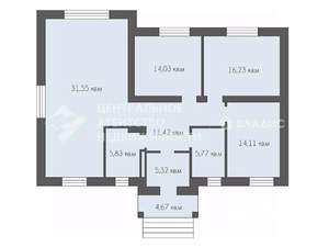 Дом 115м², 1-этажный, участок 11 сот.