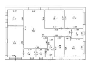 Коттедж 160м², 1-этажный, участок 5 сот.  