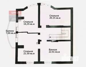 Коттедж 412м², 3-этажный, участок 17 сот.  
