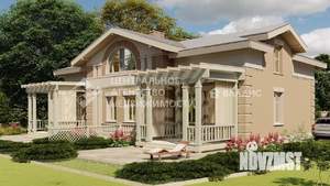 Дом 220м², 2-этажный, участок 3 сот.  