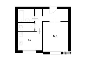 1-к квартира, на длительный срок, 36м2, 9/9 этаж