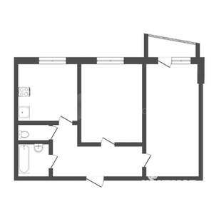 2-к квартира, на длительный срок, 51м2, 2/9 этаж
