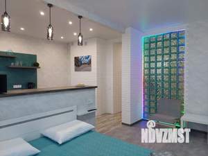 Студия квартира, посуточно, 50м2, 11/25 этаж