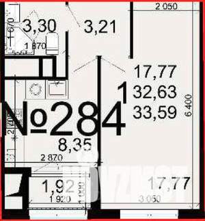 1-к квартира, на длительный срок, 33м2, 24/25 этаж