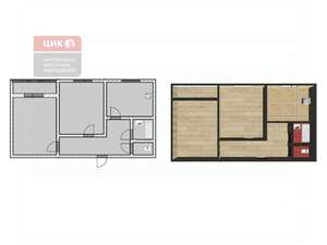 2-к квартира, вторичка, 70м2, 4/10 этаж