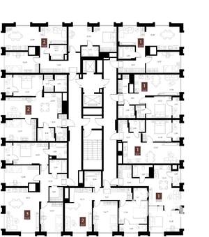 2-к квартира, вторичка, 77м2, 14/15 этаж