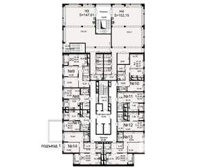 2-к квартира, вторичка, 69м2, 2/26 этаж