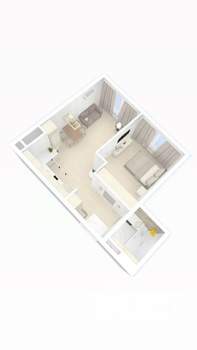 1-к квартира, вторичка, 39м2, 12/25 этаж