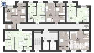 2-к квартира, вторичка, 57м2, 11/16 этаж