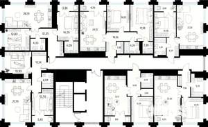 1-к квартира, вторичка, 52м2, 16/19 этаж