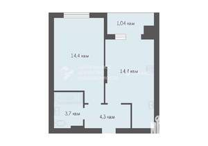 1-к квартира, вторичка, 39м2, 5/12 этаж