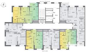 2-к квартира, строящийся дом, 56м2, 4/15 этаж