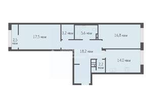 2-к квартира, вторичка, 78м2, 11/12 этаж