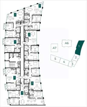 1-к квартира, вторичка, 67м2, 10/14 этаж