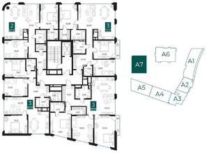 2-к квартира, вторичка, 94м2, 3/8 этаж