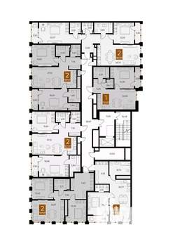 1-к квартира, вторичка, 66м2, 8/8 этаж