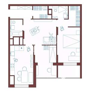 2-к квартира, вторичка, 80м2, 9/25 этаж