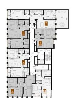 1-к квартира, вторичка, 65м2, 2/8 этаж