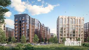 2-к квартира, строящийся дом, 54м2, 2/8 этаж