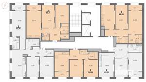2-к квартира, вторичка, 68м2, 11/22 этаж