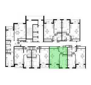 1-к квартира, вторичка, 45м2, 25/25 этаж