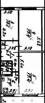 3-к квартира, вторичка, 61м2, 1/5 этаж