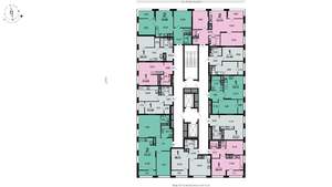 2-к квартира, вторичка, 64м2, 11/22 этаж