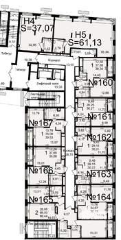 2-к квартира, вторичка, 68м2, 1/23 этаж