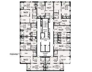 2-к квартира, вторичка, 69м2, 24/26 этаж