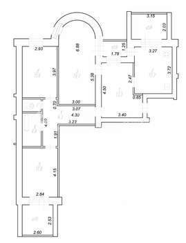 3-к квартира, вторичка, 84м2, 4/9 этаж