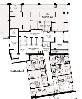 1-к квартира, вторичка, 26м2, 1/25 этаж