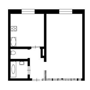 1-к квартира, вторичка, 30м2, 4/9 этаж