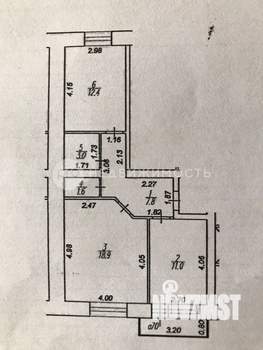 2-к квартира, вторичка, 55м2, 9/10 этаж