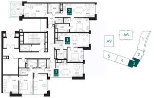 2-к квартира, вторичка, 88м2, 2/14 этаж