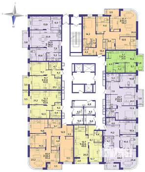 3-к квартира, вторичка, 93м2, 2/23 этаж