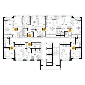 2-к квартира, вторичка, 51м2, 9/25 этаж