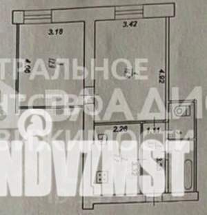 2-к квартира, вторичка, 46м2, 3/3 этаж