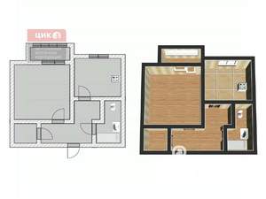 1-к квартира, вторичка, 42м2, 5/10 этаж