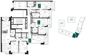 2-к квартира, вторичка, 80м2, 7/13 этаж