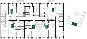 1-к квартира, вторичка, 51м2, 4/13 этаж