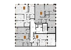 1-к квартира, вторичка, 88м2, 2/8 этаж