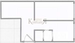 2-к квартира, вторичка, 44м2, 1/5 этаж