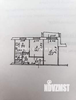 2-к квартира, вторичка, 50м2, 1/9 этаж