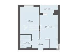 1-к квартира, вторичка, 39м2, 5/12 этаж