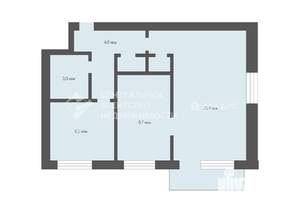 2-к квартира, вторичка, 42м2, 4/4 этаж
