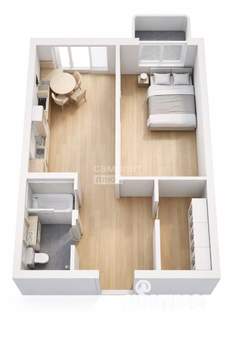 1-к квартира, вторичка, 40м2, 15/25 этаж