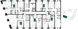 1-к квартира, вторичка, 50м2, 6/13 этаж