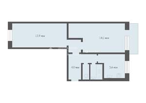 2-к квартира, вторичка, 46м2, 3/5 этаж