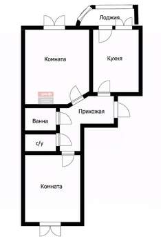 2-к квартира, вторичка, 57м2, 7/8 этаж