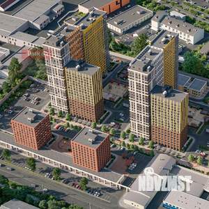 1-к квартира, строящийся дом, 37м2, 16/25 этаж